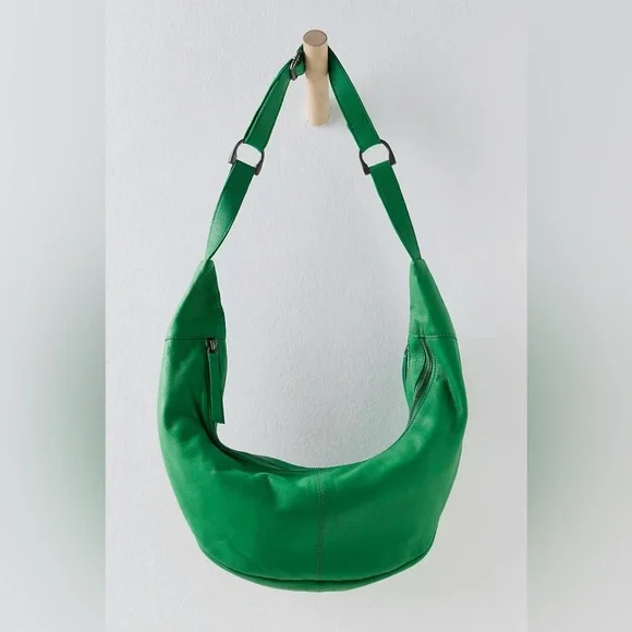 Free People Vibrant Green Hobo Bag crossbody idle - Picture 1 of 2